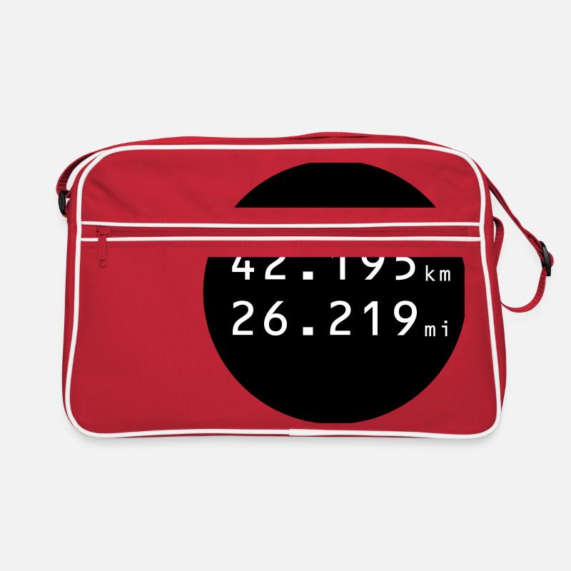 RUN - Retro Tasche - Rot/Weiß