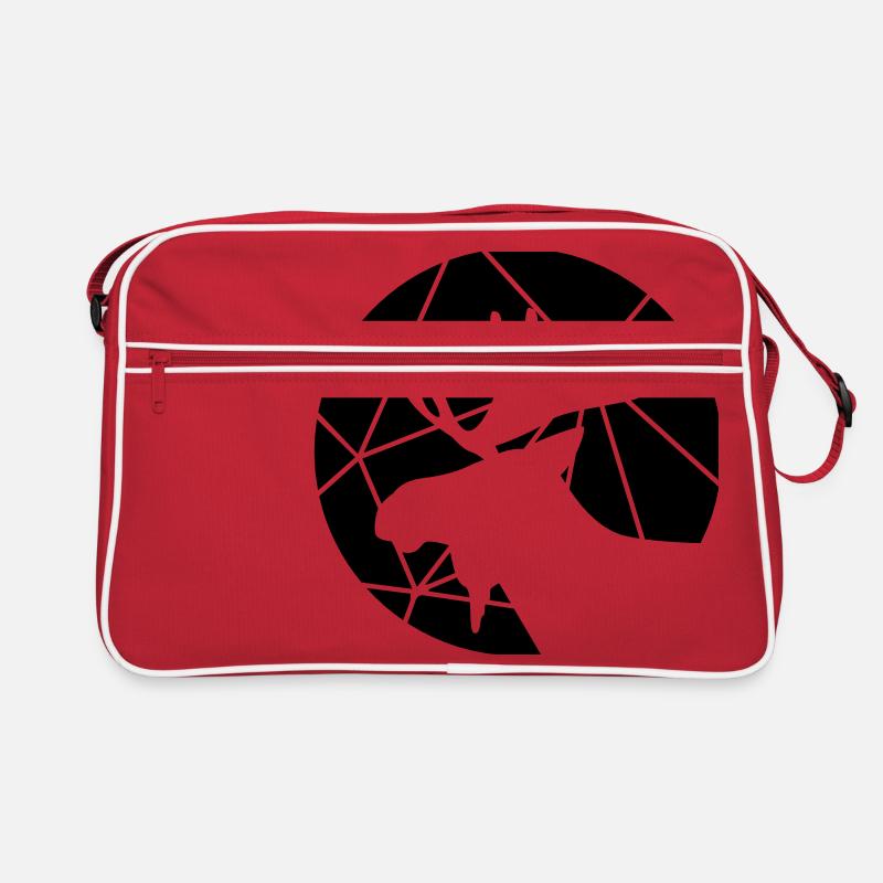 Moose grid pattern Retro Bag