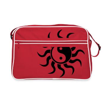Vecteur de Yin Yang - Sac Retro - rouge/blanc - Devant