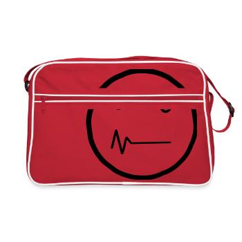 Detrill Smiley - Retro Bag - red/white - Front