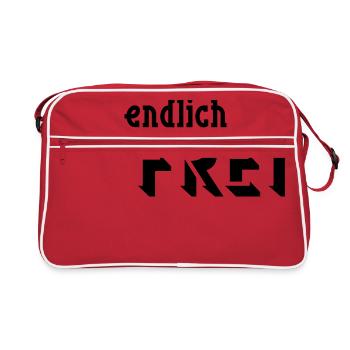 finally FREE - Retro Bag - red/white - Front