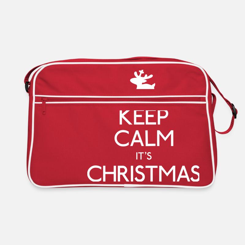 Keep Calm Christmas Retro Tasche