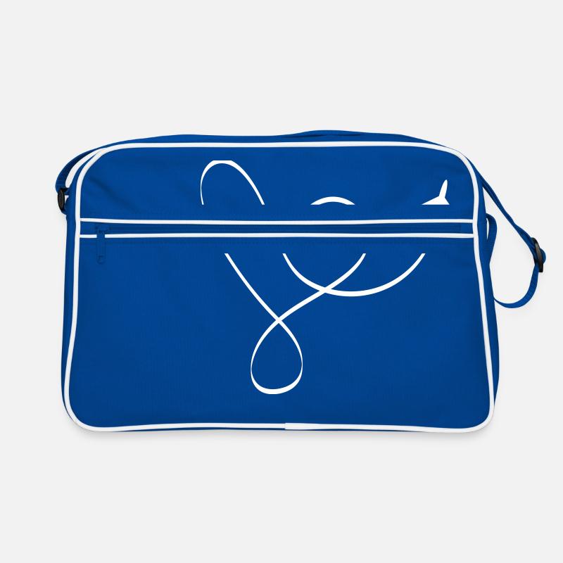 Airplane Heart Loop Flyer Holiday Travel Retro Bag