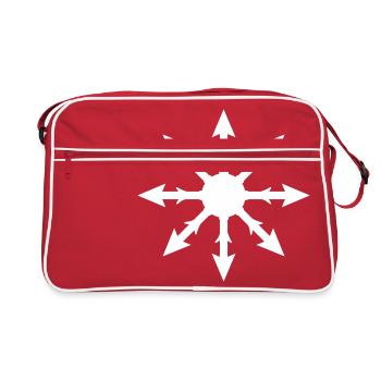 chaos symbol - Sac Retro - rouge/blanc - Devant