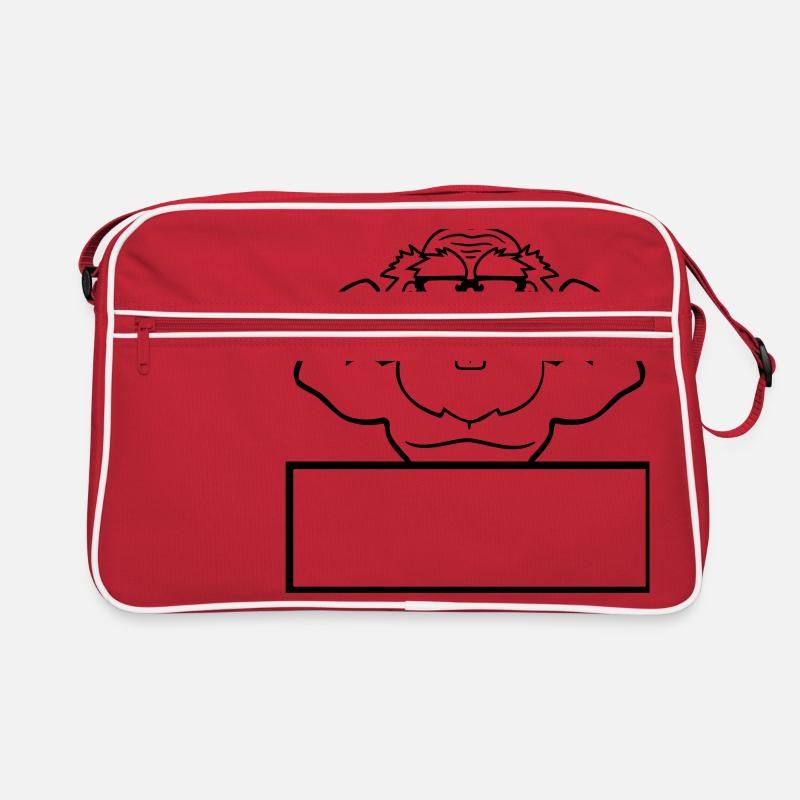 shield text write frame old grandpa grandfather ho Retro Bag