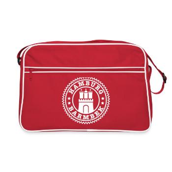 Hamburg District Barmbek B - Retro Bag - red/white - Front