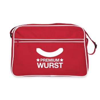 premiumwurst - Retro Tasche - Rot/Weiß - Vorne