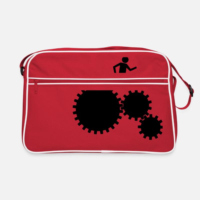 Des ouvriers dans le mouvement ! Sac Retro