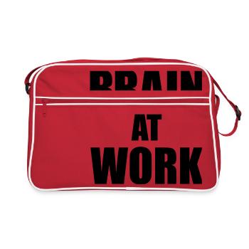 Brain at work - Sac Retro - rouge/blanc - Devant