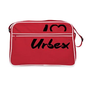 I Love Urbex - Retro Tasche - Rot/Weiß - Vorne