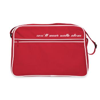 Tu ne marcheras jamais seul - Sac Retro - rouge/blanc - Devant