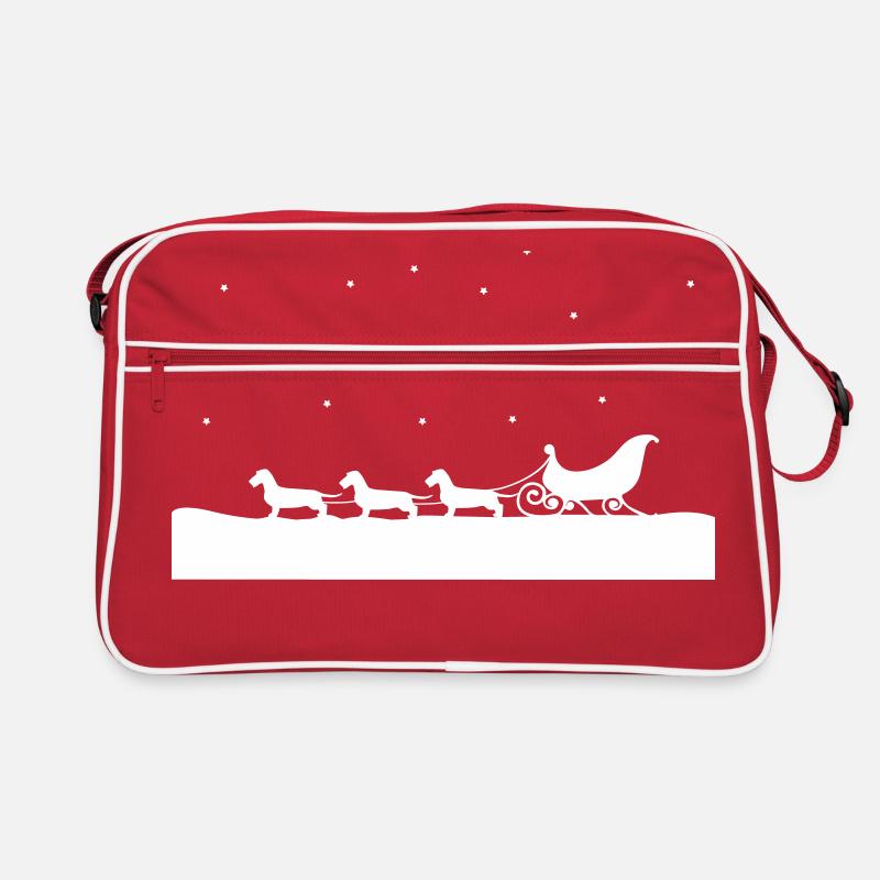 Teckel de Noël Sac Retro