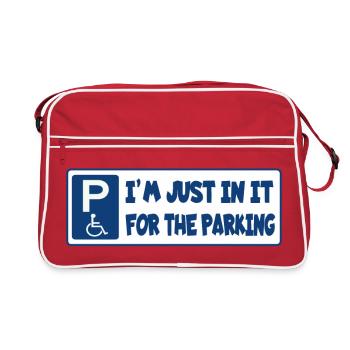 I'm in the wheelchair for the parking spaces # - Retro Bag - red/white - Front
