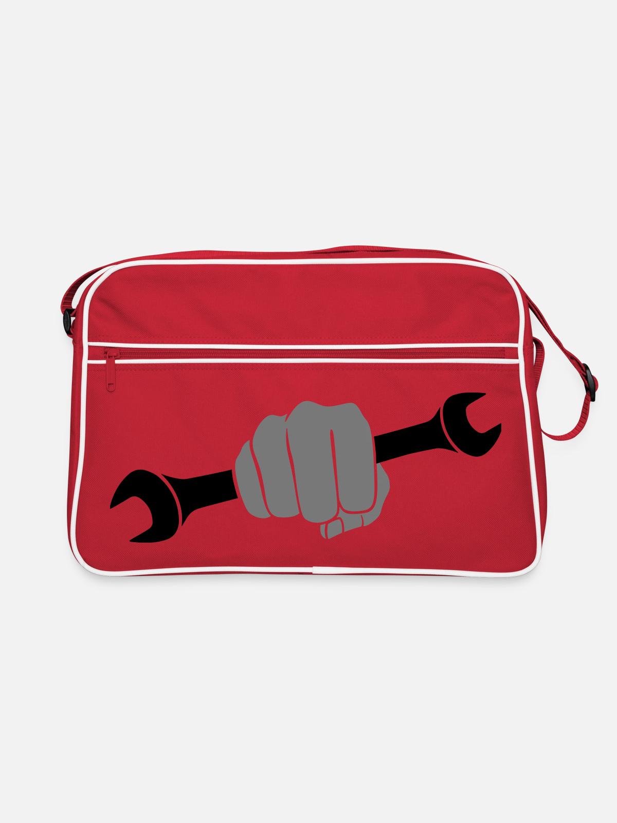 Fist wrench - Retro Bag - red/white - Front