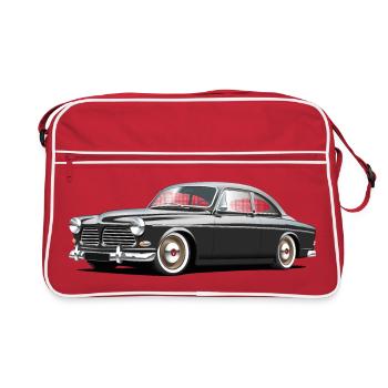 serie 120 custom gris - Sac Retro - rouge/blanc - Devant