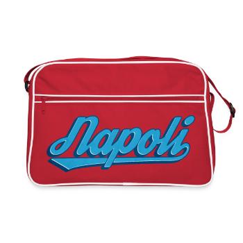 Napoli Lettering Blue Logo - Retro Bag - red/white - Front