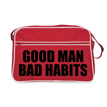 Good Man Bad Habits - Sac Retro - rouge/blanc - Devant