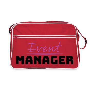 Tshirt for Event Manager - Retro Bag - red/white - Front