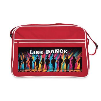 Danse en ligne danse de groupe - Sac Retro - rouge/blanc - Devant