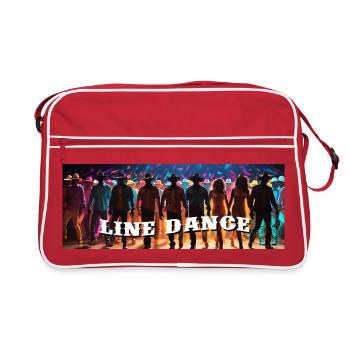 Danse en ligne danse de groupe - Sac Retro - rouge/blanc - Devant