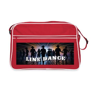 Danse en ligne danse de groupe - Sac Retro - rouge/blanc - Devant