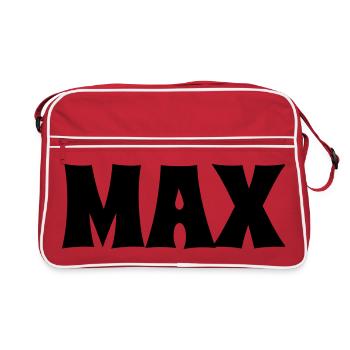 Max - Retro Tasche - Rot/Weiß - Vorne