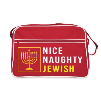 Hanukah Hanukkah Chanukkah - Retro Bag - red/white - Front