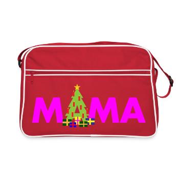 Maman Sapin de Noël - Sac Retro - rouge/blanc - Devant