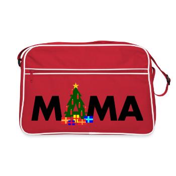 Maman Sapin de Noël - Sac Retro - rouge/blanc - Devant