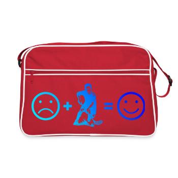 Un incontournable pour un vrai floorball - Sac Retro - rouge/blanc - Devant