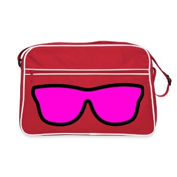 Lunettes de soleil - Sac Retro - rouge/blanc - Devant