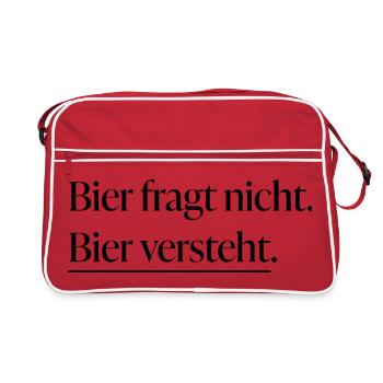 Beer understands - Retro Bag - red/white - Front