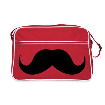 Moustache - Sac Retro - rouge/blanc - Devant