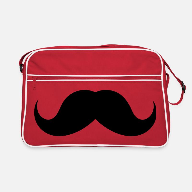 Schnurrbart Retro Tasche