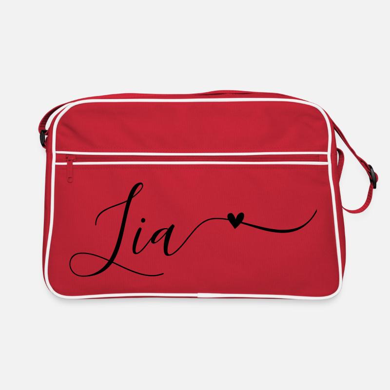 Lia Name First Name Decorative Retro Bag