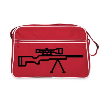 sniper - Sac Retro - rouge/blanc - Devant
