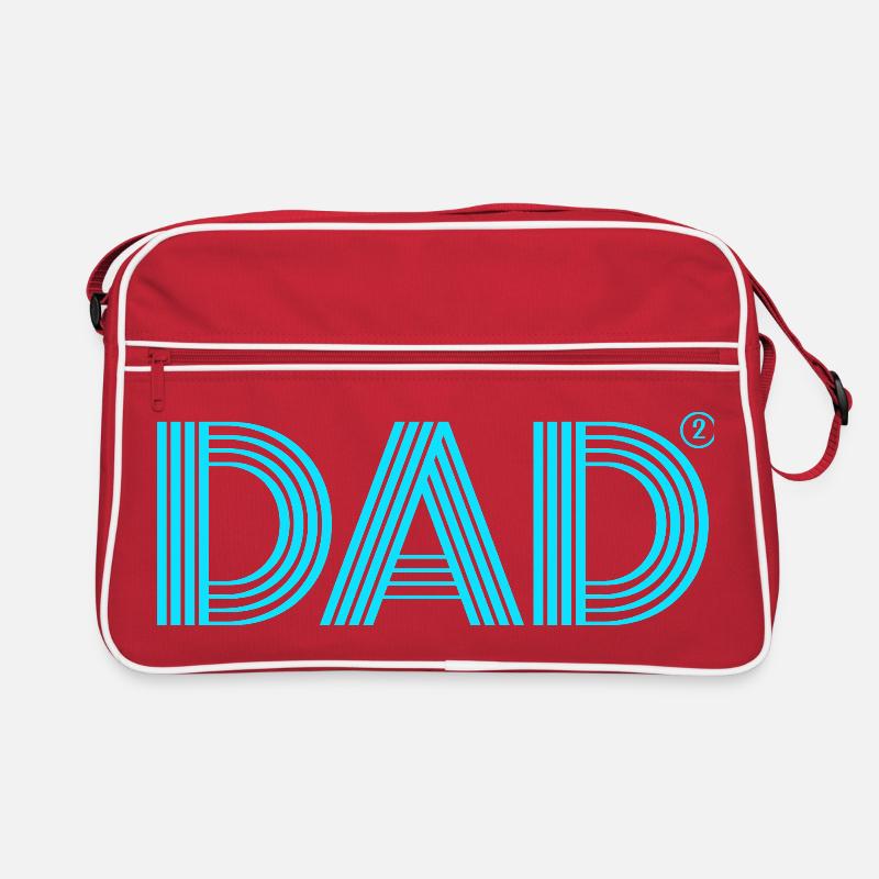 Zwillinge Vater Zwilling Papa Retro Tasche