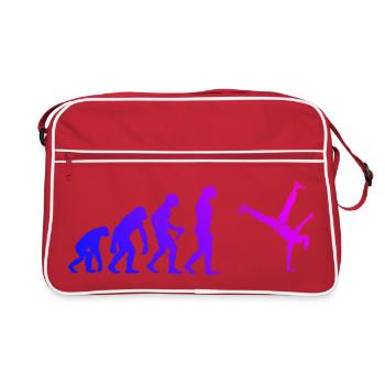 Idée cadeau pour un fan de danse avec hip-hop - Sac Retro - rouge/blanc - Devant