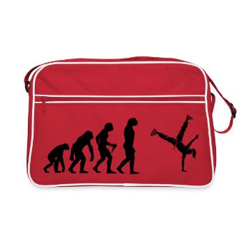 Idée cadeau pour un fan de danse avec hip-hop - Sac Retro - rouge/blanc - Devant