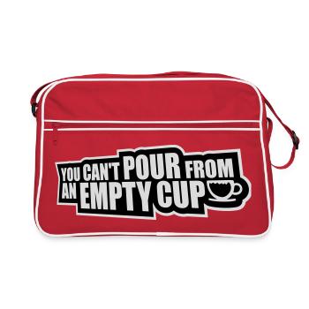 On ne peut pas verser dans un gobelet vide Soins personnels - Sac Retro - rouge/blanc - Devant