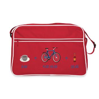 Café du matin Cycling Joie - Sac Retro - rouge/blanc - Devant