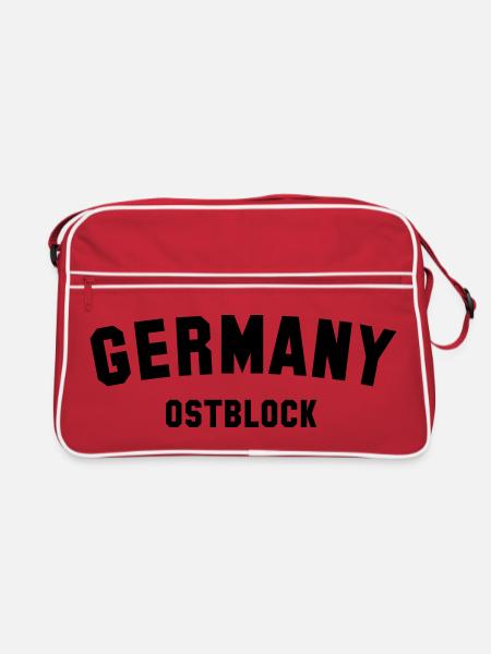 OSTBLOCK - Retro Tasche - Rot/Weiß - Vorne
