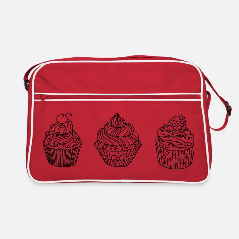 Muffins Törtchen Desing  Retro Tasche