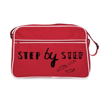 step by step - Retro Bag - red/white - Front
