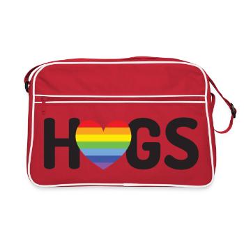 Câlins LGBT - Sac Retro - rouge/blanc - Devant