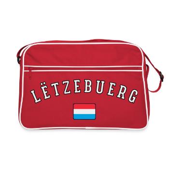 Drapeau du Luxembourg - Sac Retro - rouge/blanc - Devant