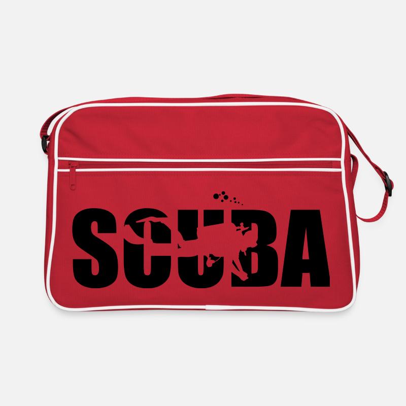 Scuba Design for Diving Lovers Retro Bag