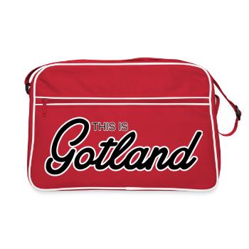 C’est Gotland - Sac Retro - rouge/blanc - Devant