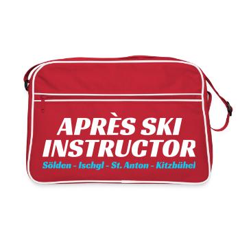 Après Ski Instruktor - Retro Tasche - Rot/Weiß - Vorne