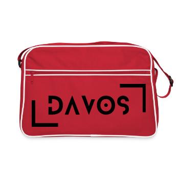 Davos - Retro Tasche - Rot/Weiß - Vorne
